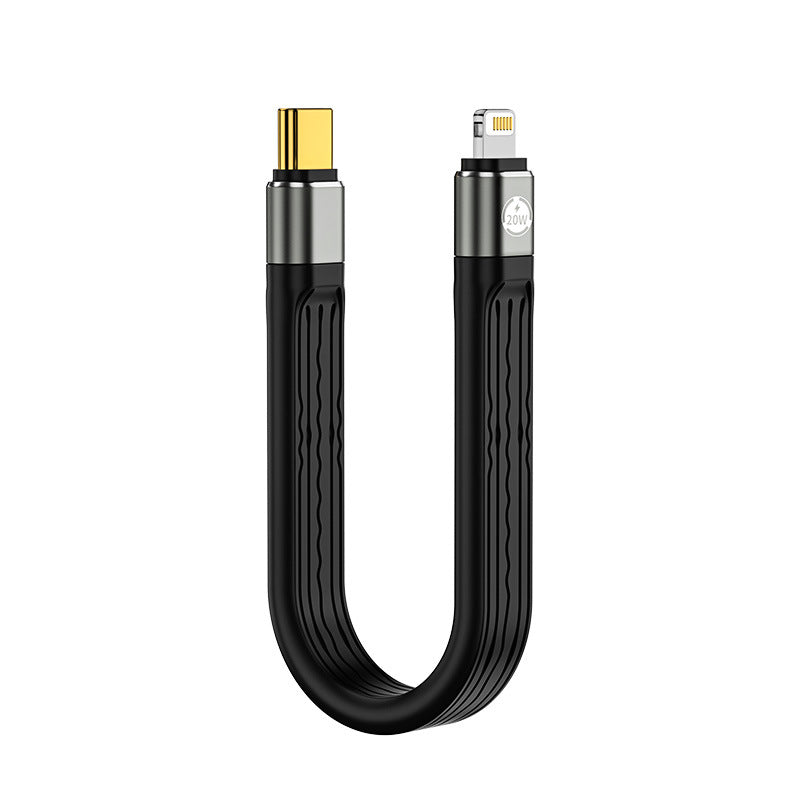 ZEERA FlexUSB Pro 240W USB-C kurzes Kabel | 8K Display, 40Gbps Übertragung, USB4 Full-Function, flexibles flaches Design