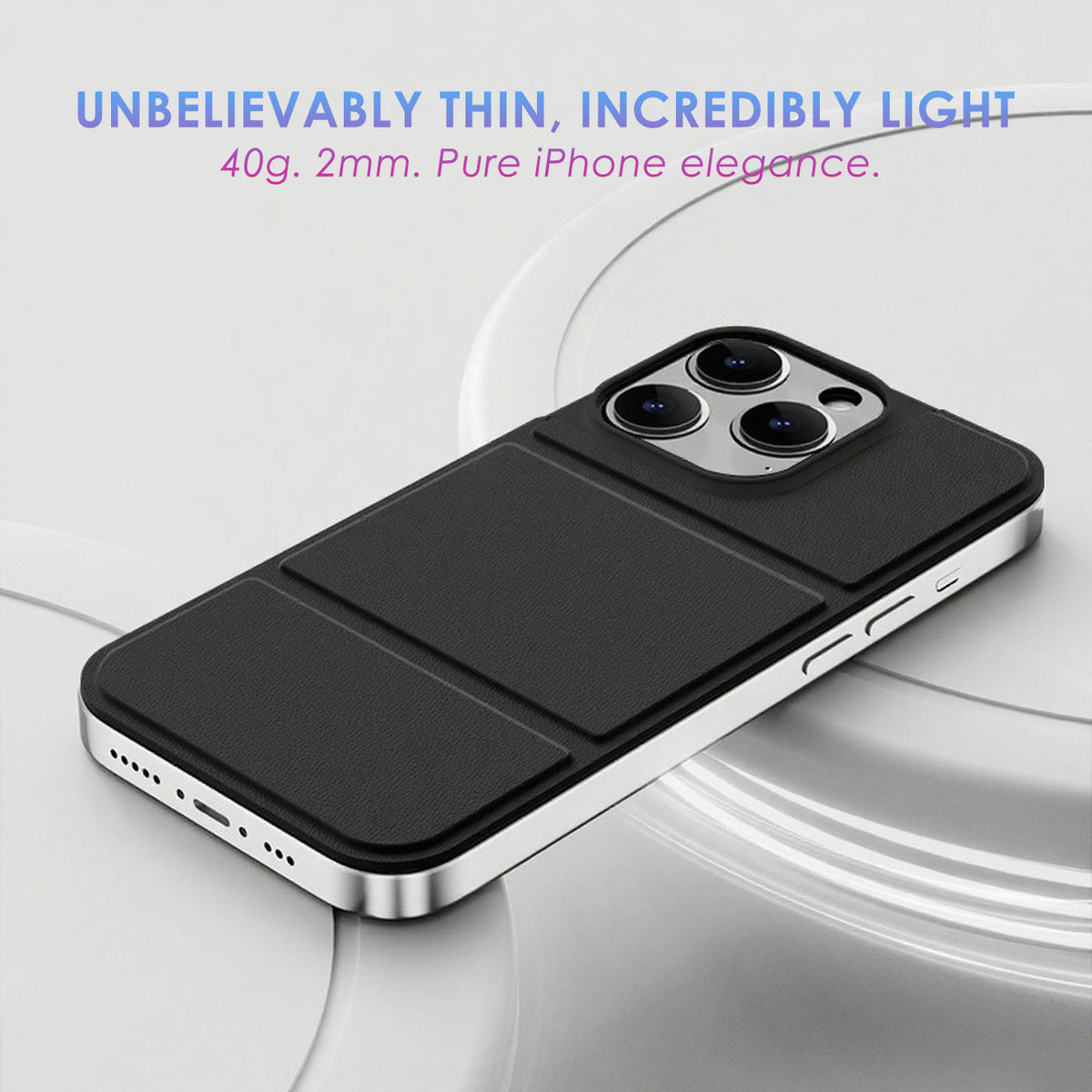 Zeera MagFold: iPhone 15/16 Pro Max MagSafe Leather Backplate