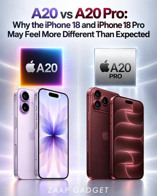 A20 vs A20 Pro: Why iPhone 18 and iPhone 18 Pro May Feel More Different Than Expected