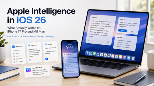 Apple Intelligence in iOS 26: What Actually Works on iPhone 17 Pro and M5 Mac — Real Shortcuts, Battery Tests, and Settings to Change