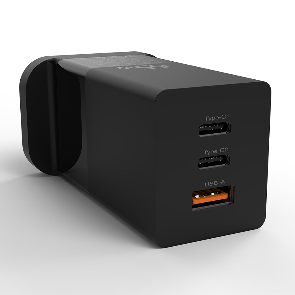 ZEERA 65W GaN-Wandladegerät/Netzteil mit Schnellladefunktion (PD) für iPhone 14 Pro Max, MacBook Pro, iPad Pro