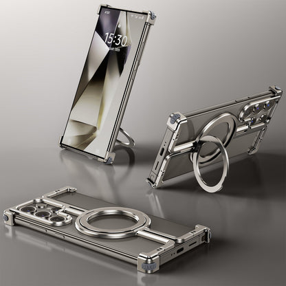 ZEERA Aluminum Alloy MagSafe Kickstand Cooling Case for iPhone 18 Pro Max, iPhone & Samsung