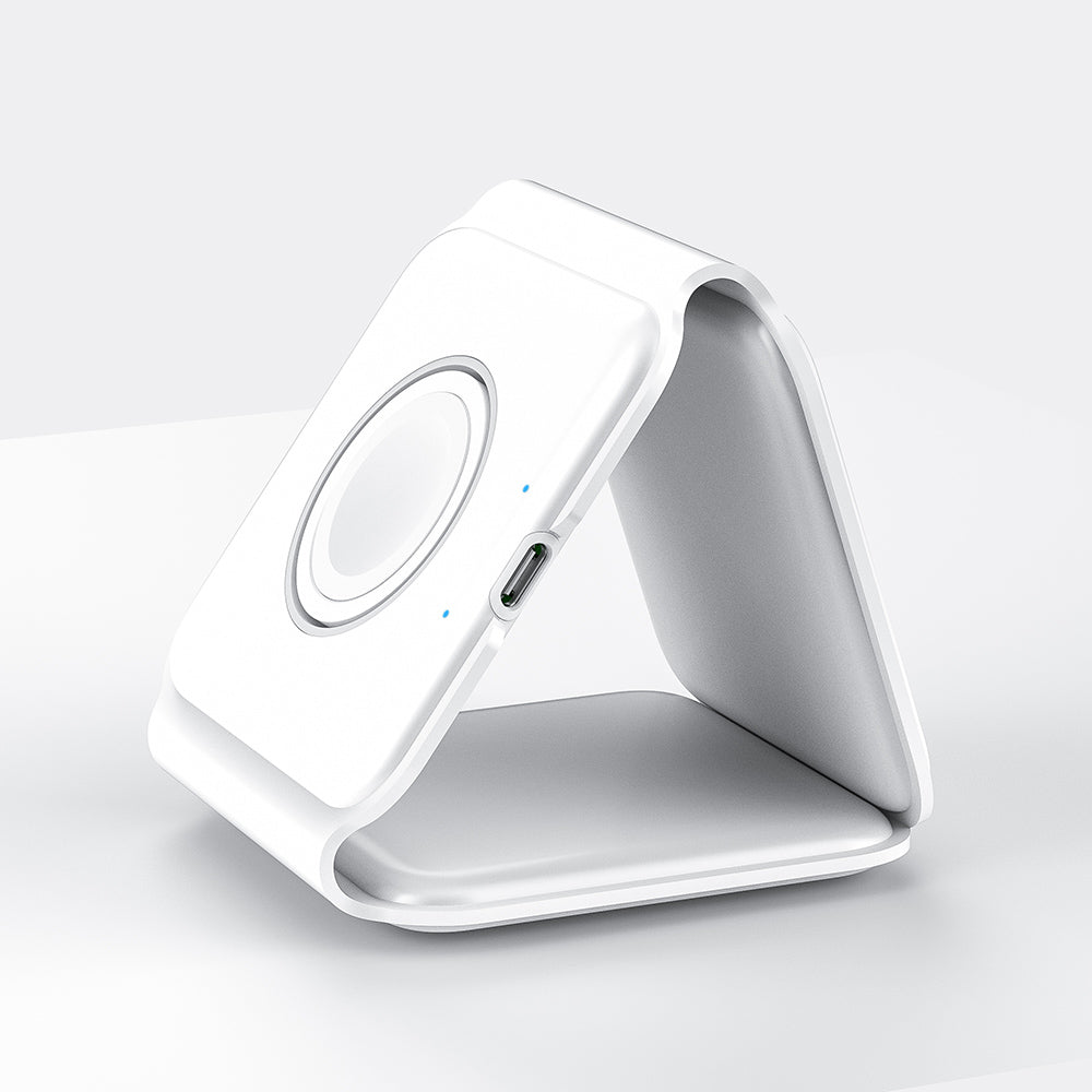 ZEERA MegFold: Weltweit portabelstes 3-in-1 faltbares MagSafe Reise-Wireless-Ladegerät für iPhone 15, Apple Watch & AirPods