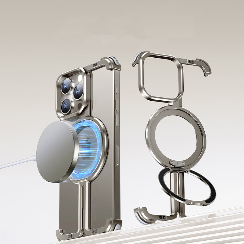 ZEERA Aluminum Alloy MagSafe Kickstand Cooling Case for iPhone 18 Pro Max, iPhone & Samsung