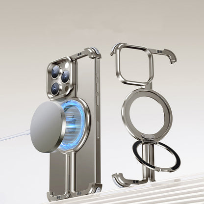 ZEERA Aluminum Alloy MagSafe Kickstand Cooling Case for iPhone 18 Pro Max, iPhone & Samsung