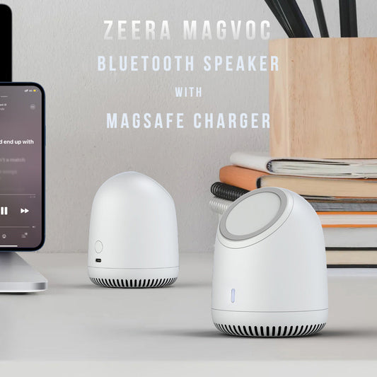 ZEERA MagVoc Bluetooth-Lautsprecher mit MagSafe-Ladegerät für iPhone 13 & iPhone 12 Serie