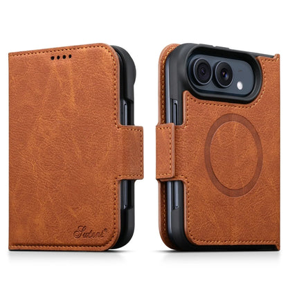 ZEERA FoldClasp Pro Case for iPhone Duo: MagSafe Leather Wallet Folio Case with Magnetic Closure & Landscape Kickstand
