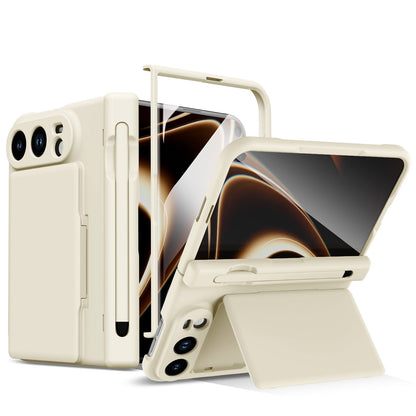 ZEERA FoldFolio Pro Case for iPhone Duo: 2-Card Wallet Kickstand Case with Stylus, Screen Protector & Hinge Protection