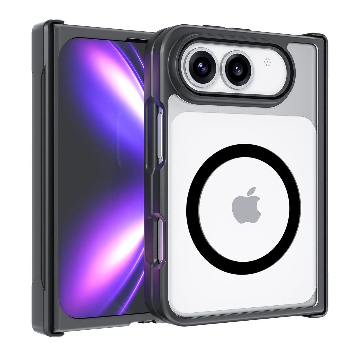 ZEERA FoldGuardケース（iPhone Duo用）：360度ヒンジ＆デュアルスクリーン保護