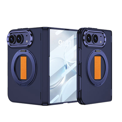 ZEERA FoldLoop Pro iPhone用ケース：MagSafe対応リングスタンド（伸縮フィンガーストラップ＆ヒンジ保護機能付き）