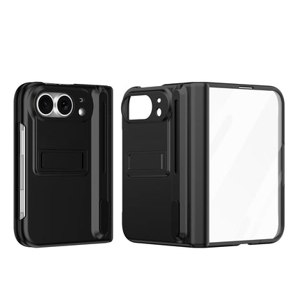 ZEERA FoldPen Pro Case for iPhone Duo: Built-In Stylus, Kickstand, Tempered Glass Screen Protector & Hinge Protection