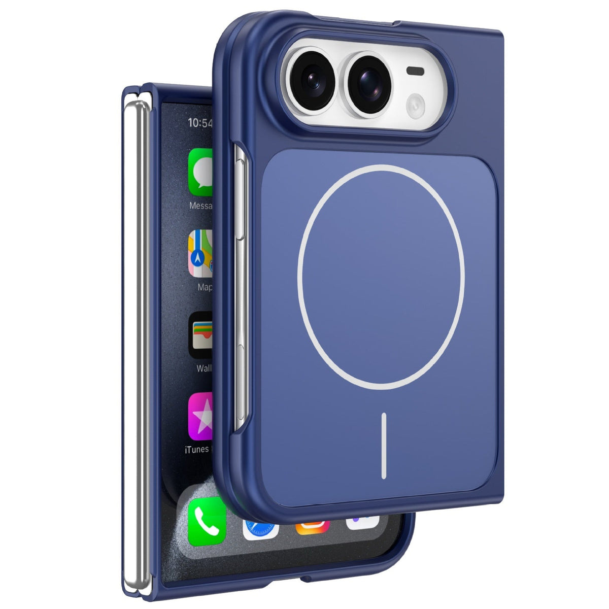 ZEERA FoldSlim Pro Hülle für iPhone Duo: Ultradünne MagSafe-Hülle mit integriertem Displayschutz