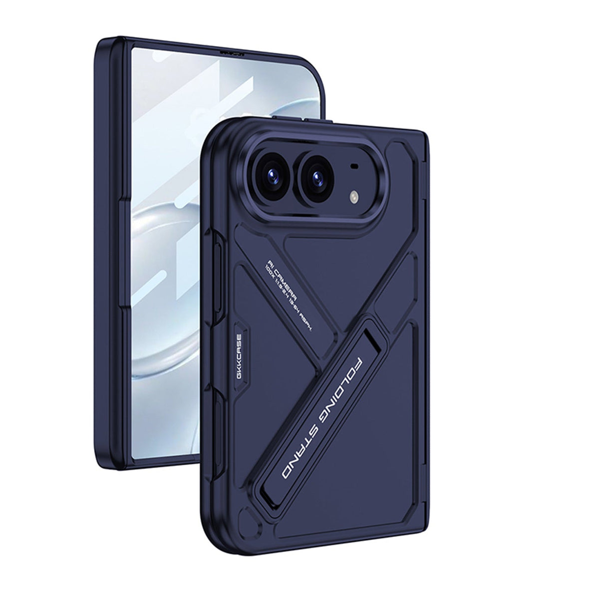 ZEERA FoldTitan Pro Hülle für iPhone Duo: Robuste Vollschutzhülle mit Displayschutzfolie & integriertem Ständer