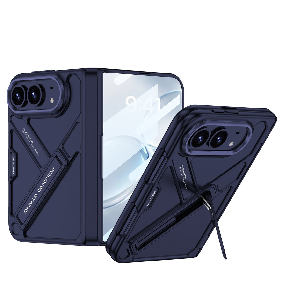 ZEERA FoldTitan Pro Hülle für iPhone Duo: Robuste Vollschutzhülle mit Displayschutzfolie & integriertem Ständer