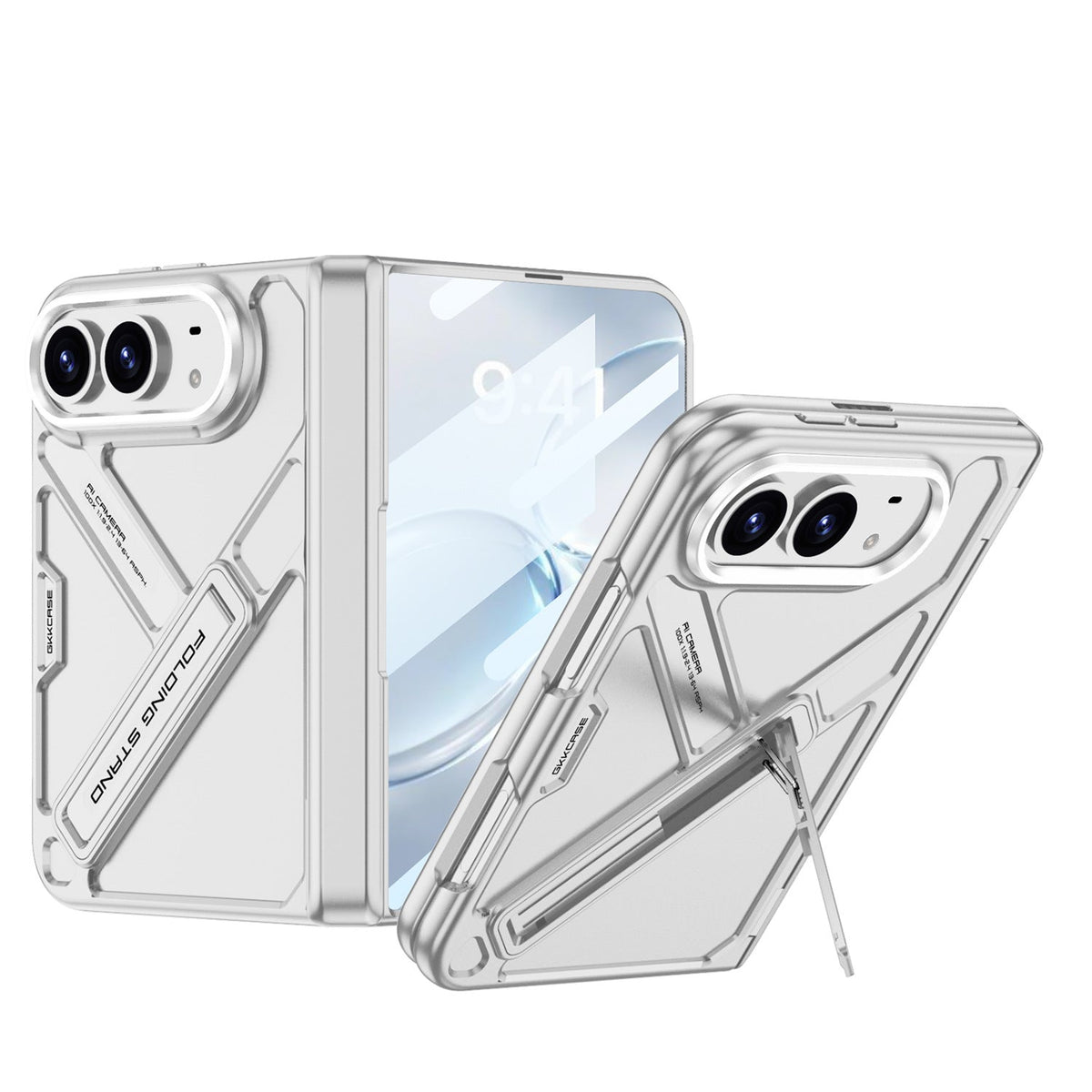 ZEERA FoldTitan Pro Hülle für iPhone Duo: Robuste Vollschutzhülle mit Displayschutzfolie & integriertem Ständer