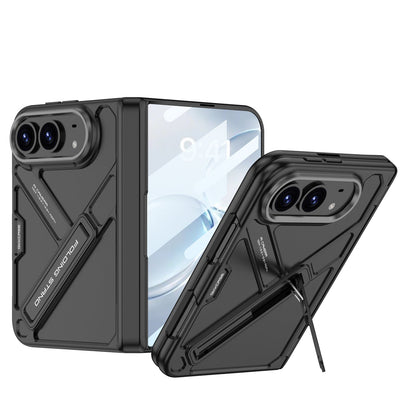 ZEERA FoldTitan Pro Hülle für iPhone Duo: Robuste Vollschutzhülle mit Displayschutzfolie & integriertem Ständer