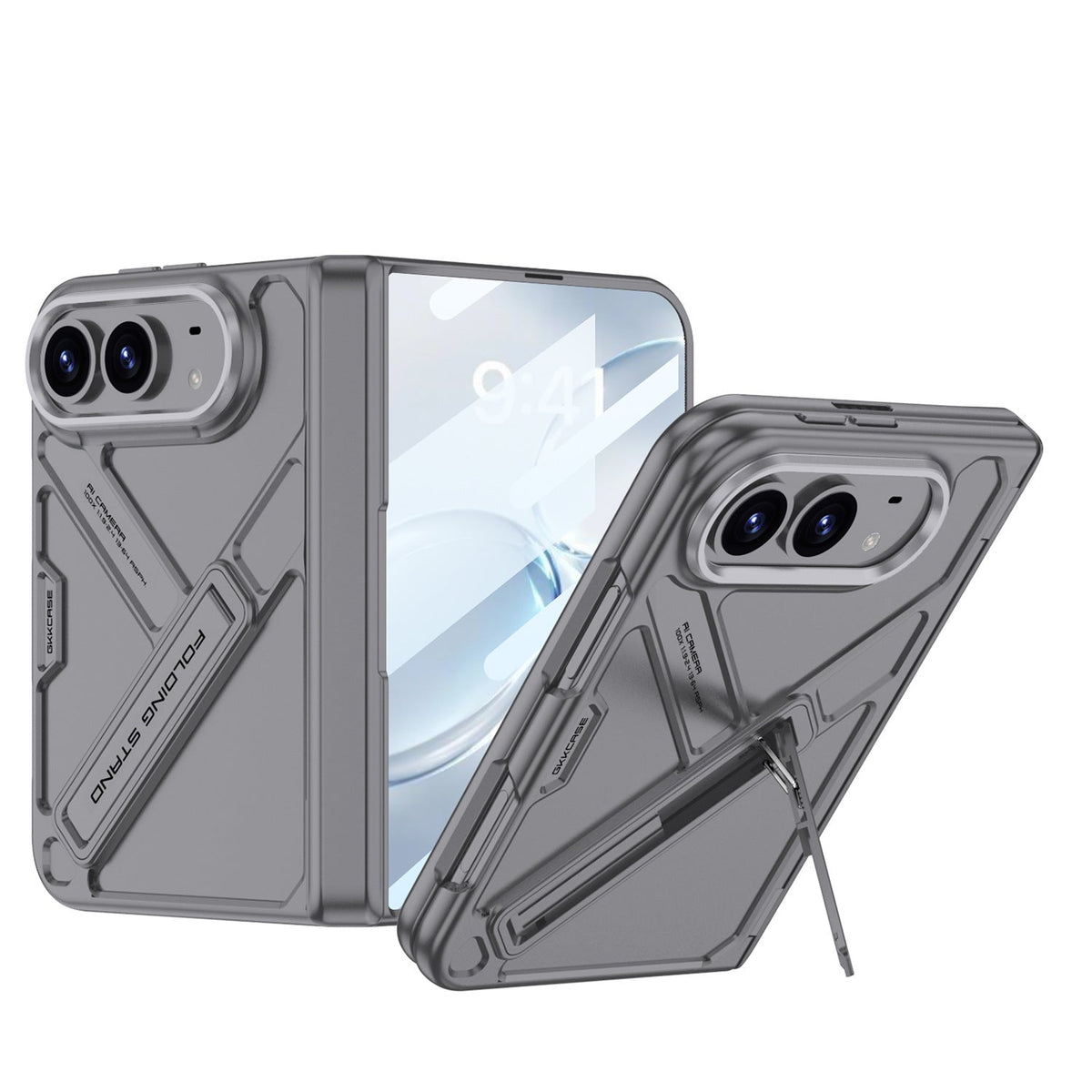 ZEERA FoldTitan Pro Hülle für iPhone Duo: Robuste Vollschutzhülle mit Displayschutzfolie & integriertem Ständer