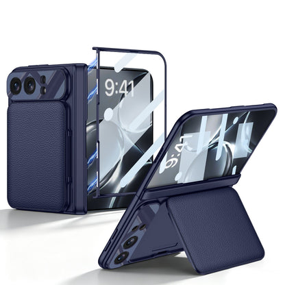 ZEERA FoldWallet Pro Case for iPhone Duo: 2-Card Vegan Leather Wallet Kickstand Case with Screen Protector & Hinge Protection