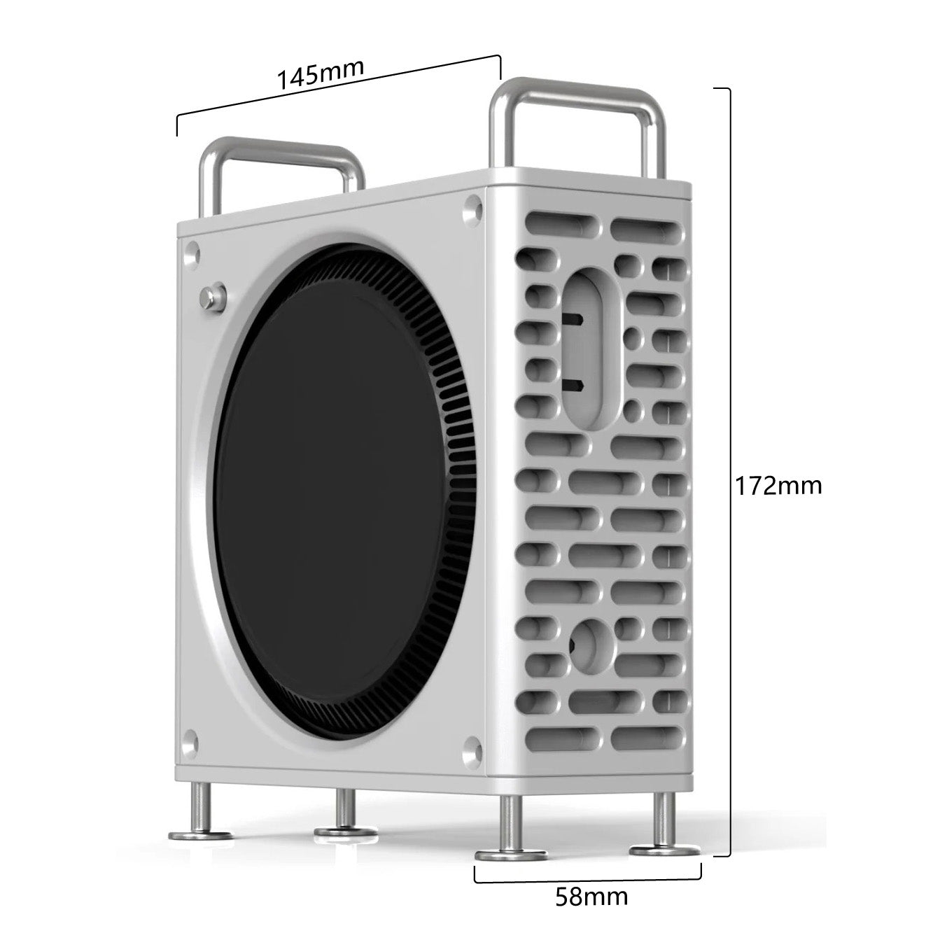 premium Mac Mini vertical enclosure Mac Pro style aluminum desktop case