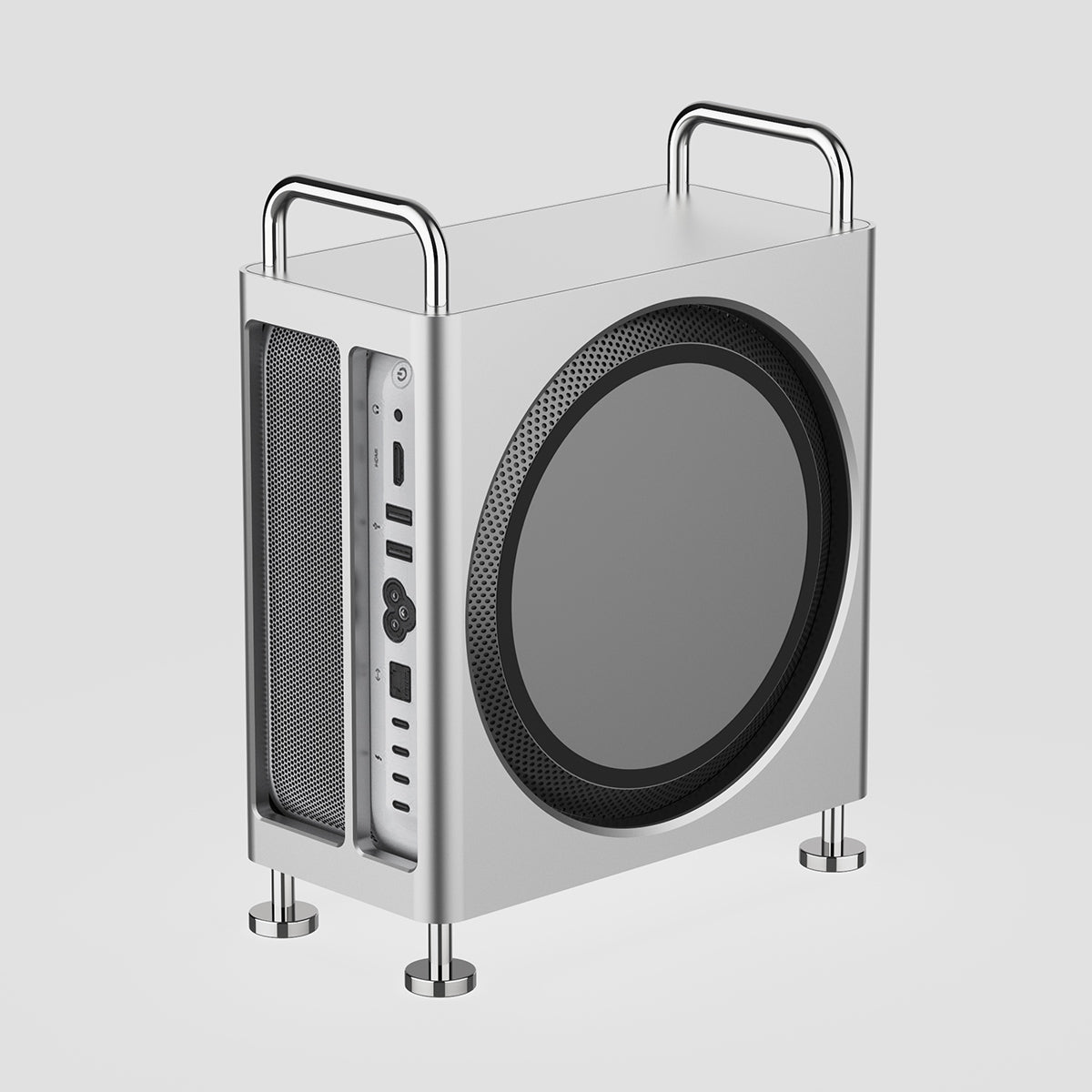 ZEERA MacForge Studio: CNC Aluminum Stand Mac Pro Case for Mac