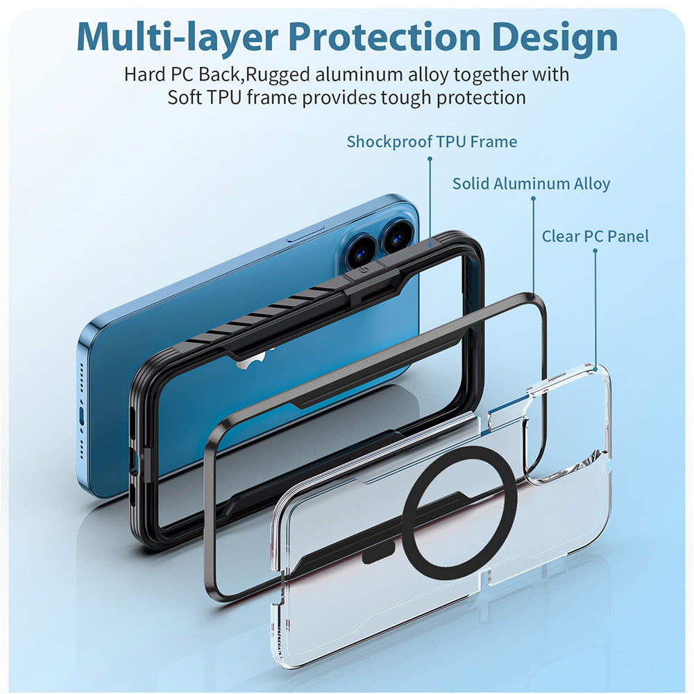 [Ausverkauf] ZEERA Robustes MagSafe Case für iPhone 15, 15 Plus, 15 Pro, 15 Pro Max