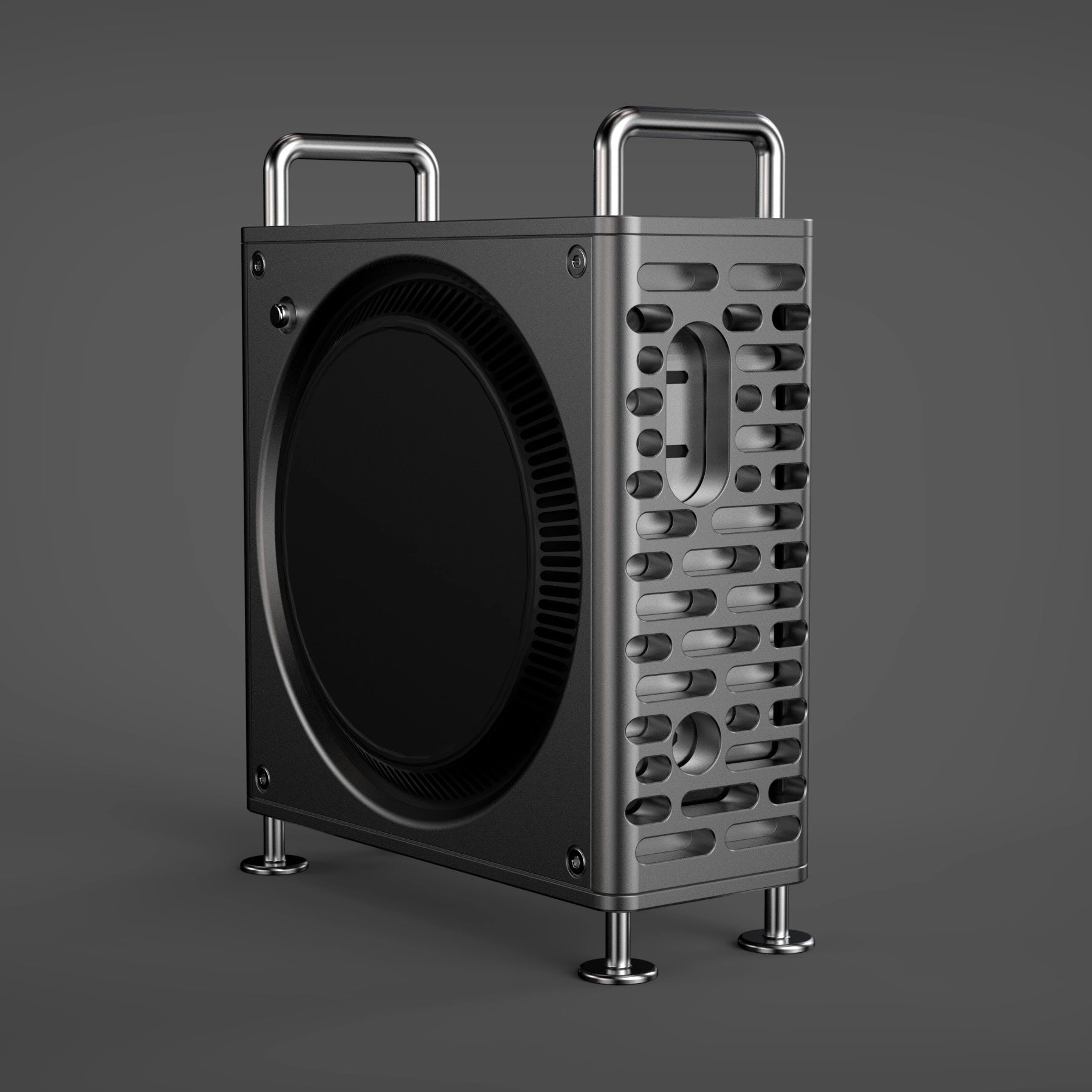 ZEERA MacForge CNC aluminum case for Mac Mini M4 Pro Mac Pro inspired design